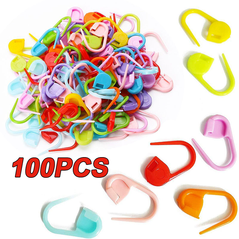 Stitch Marker Ring - 50-100pcs Plastic Crochet Yarn Weave Markers