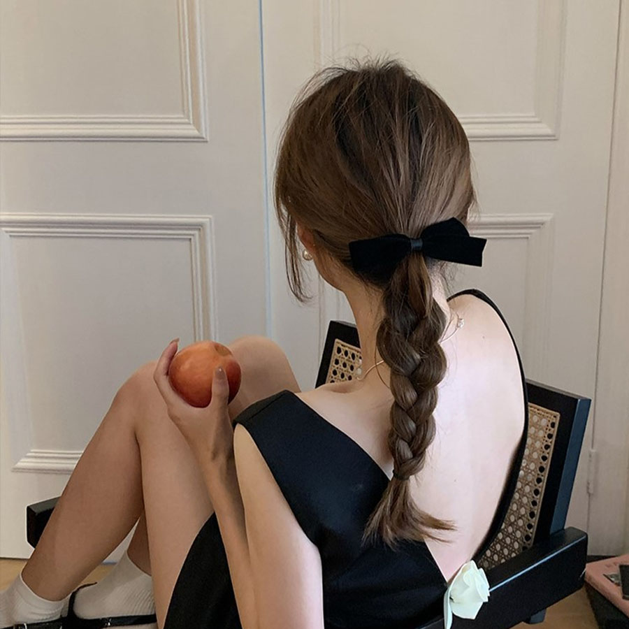 2pcs/Set Bow Hair Clips Velvet - đánh giá và giá Embroidery Knot