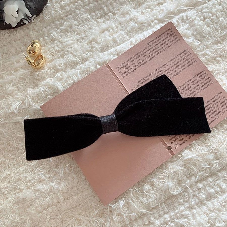 2pcs/Set Bow Hair Clips Velvet - đánh giá và giá Embroidery Knot