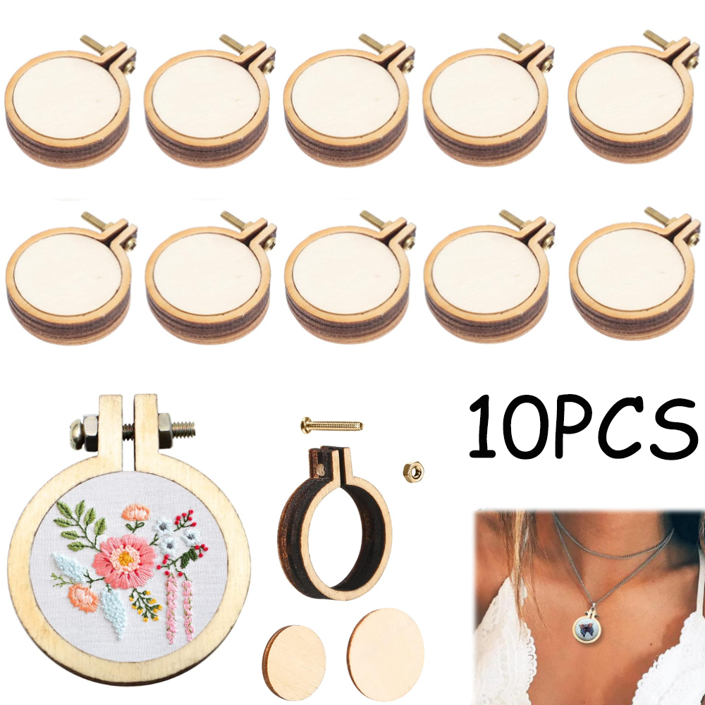 10Pcs/Set Wooden Mini Embroide - đánh giá và giá Stitch Marker Ring