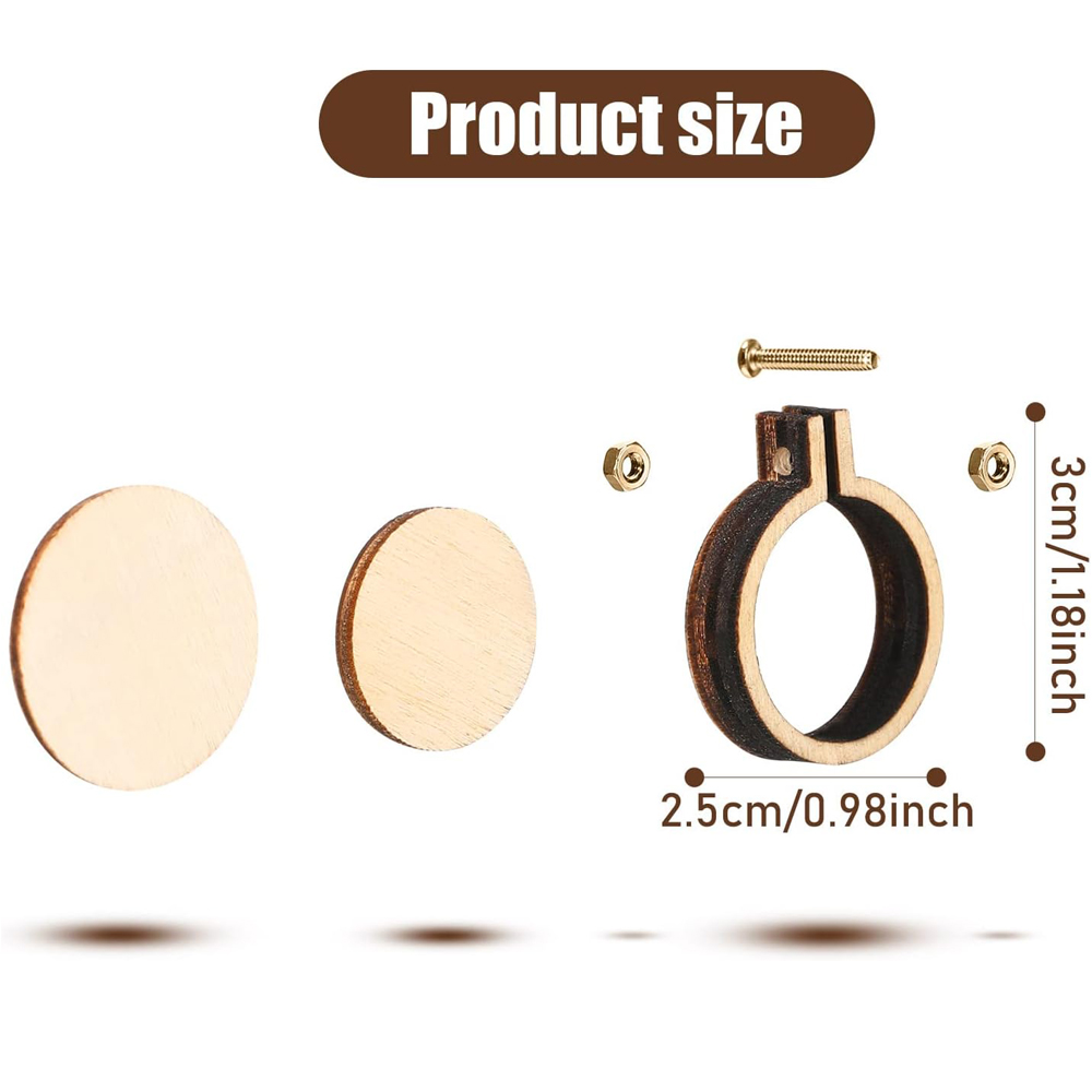 10Pcs/Set Wooden Mini Embroide - đánh giá và giá Stitch Marker Ring