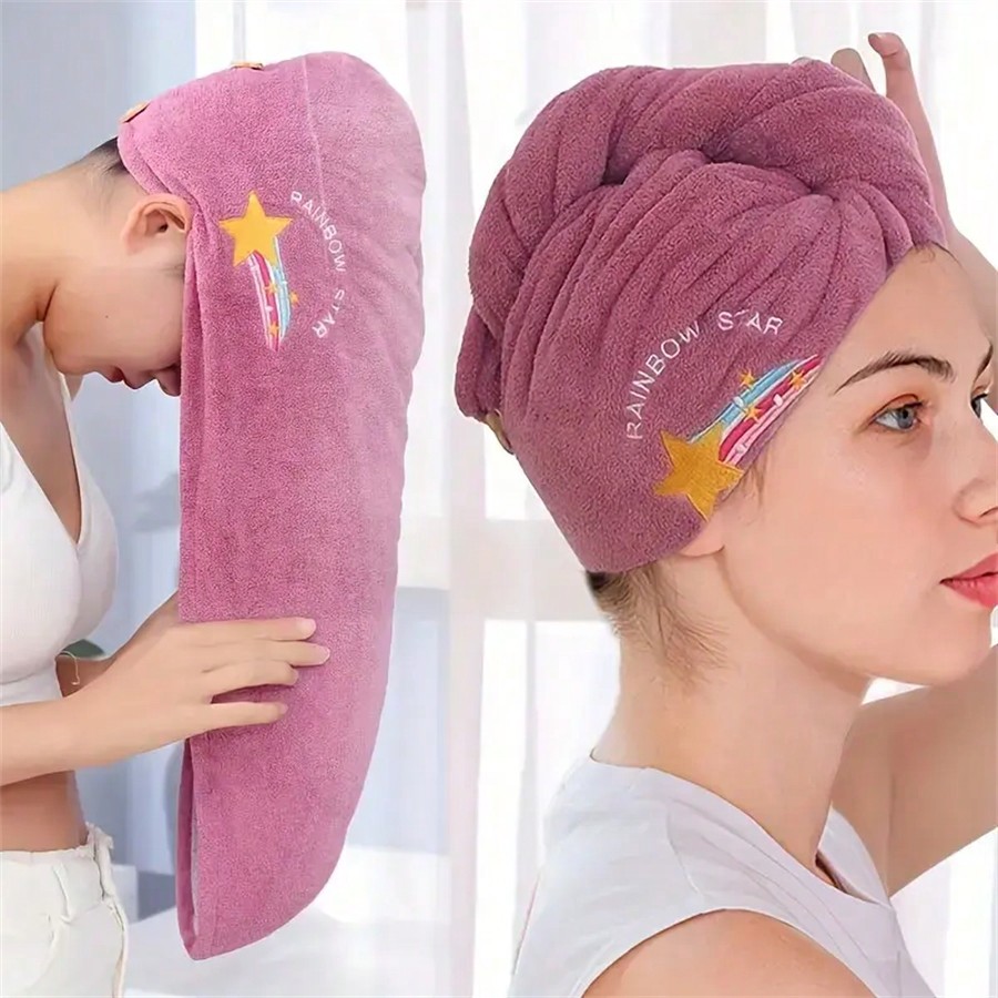 Quick-Dry Coral Fleece Hair To - đánh giá và giá Embroidery Towel
