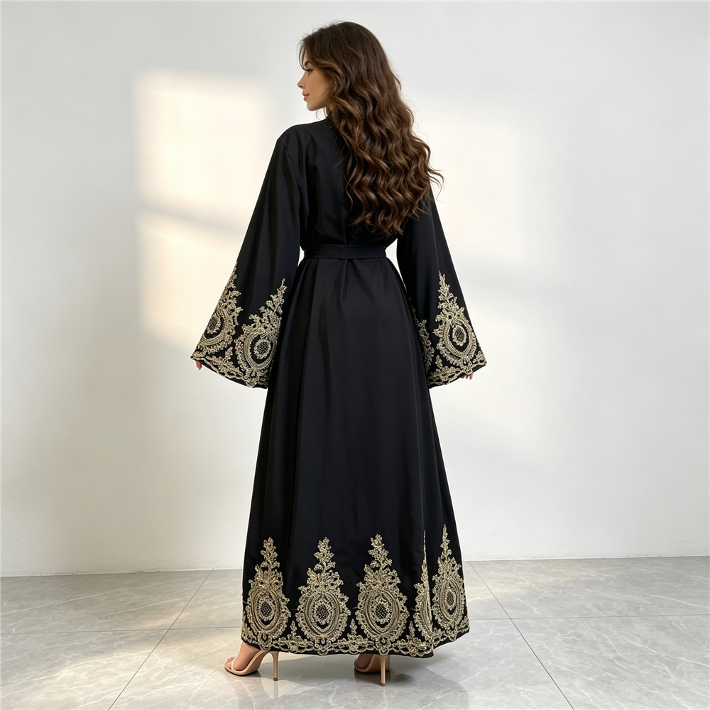 New Abaya Dubai Luxury Kimono  - đánh giá và giá Embroidery Arabic