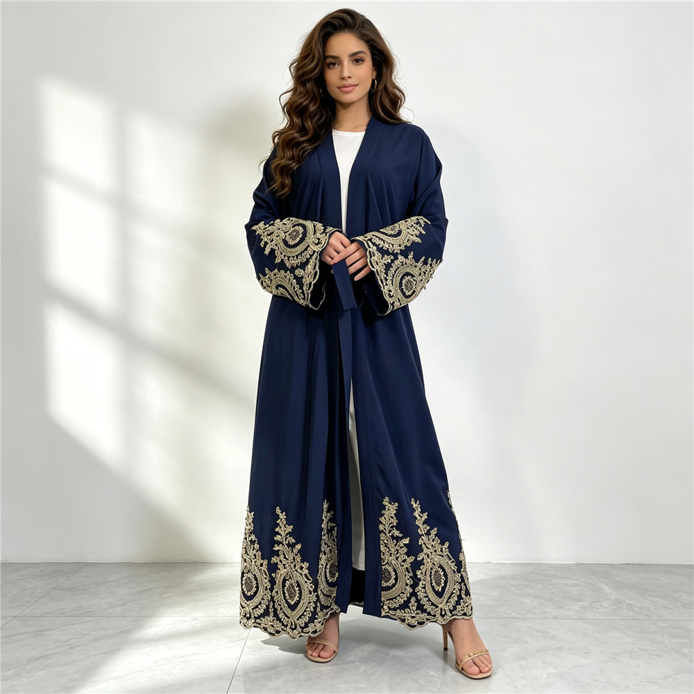 New Abaya Dubai Luxury Kimono  - đánh giá và giá Embroidery Arabic