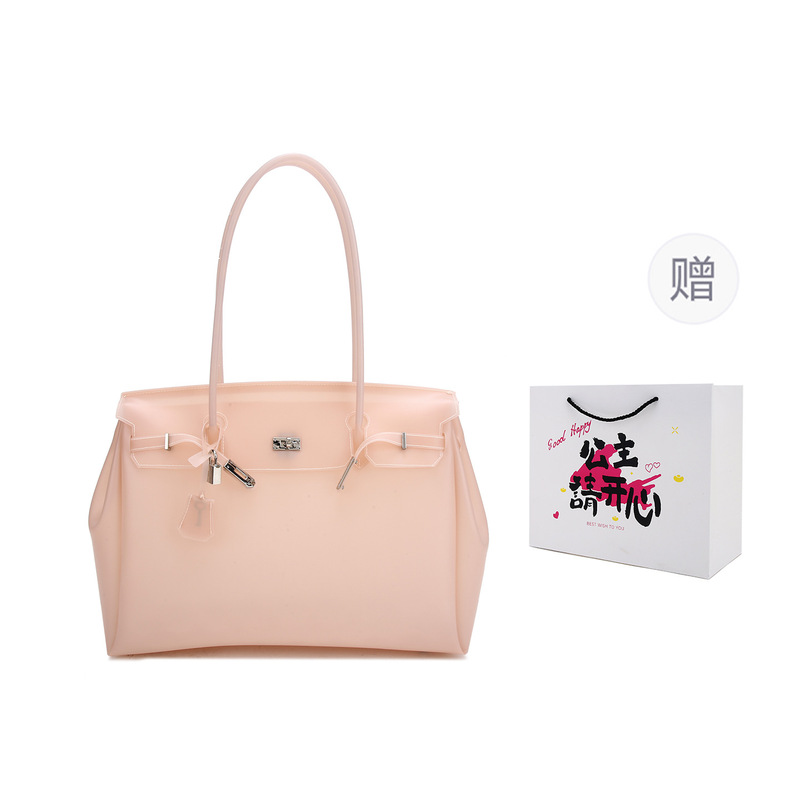 Polka‑dot Clear PVC Tote Bag W - đánh giá và giá Embroidery Daisy