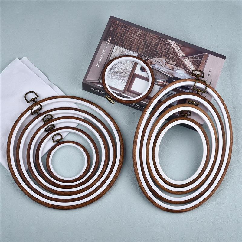 Sewing Tool Round Oval Wooden  - đánh giá và giá Stitch Marker Ring