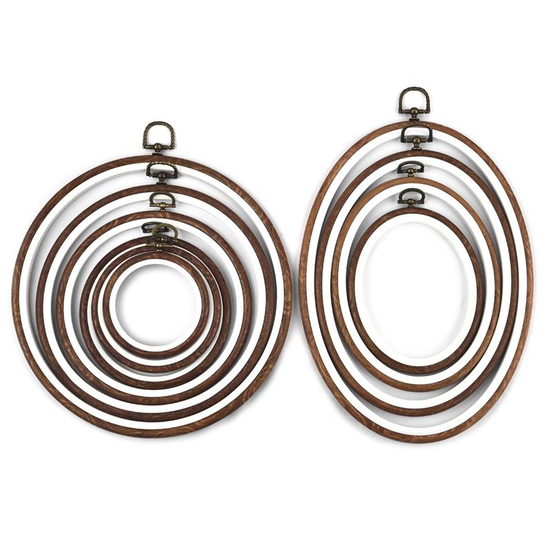 Sewing Tool Round Oval Wooden  - đánh giá và giá Stitch Marker Ring