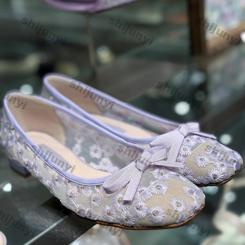 Women Loafers Summer New Arriv - đánh giá và giá Embroidery Knot