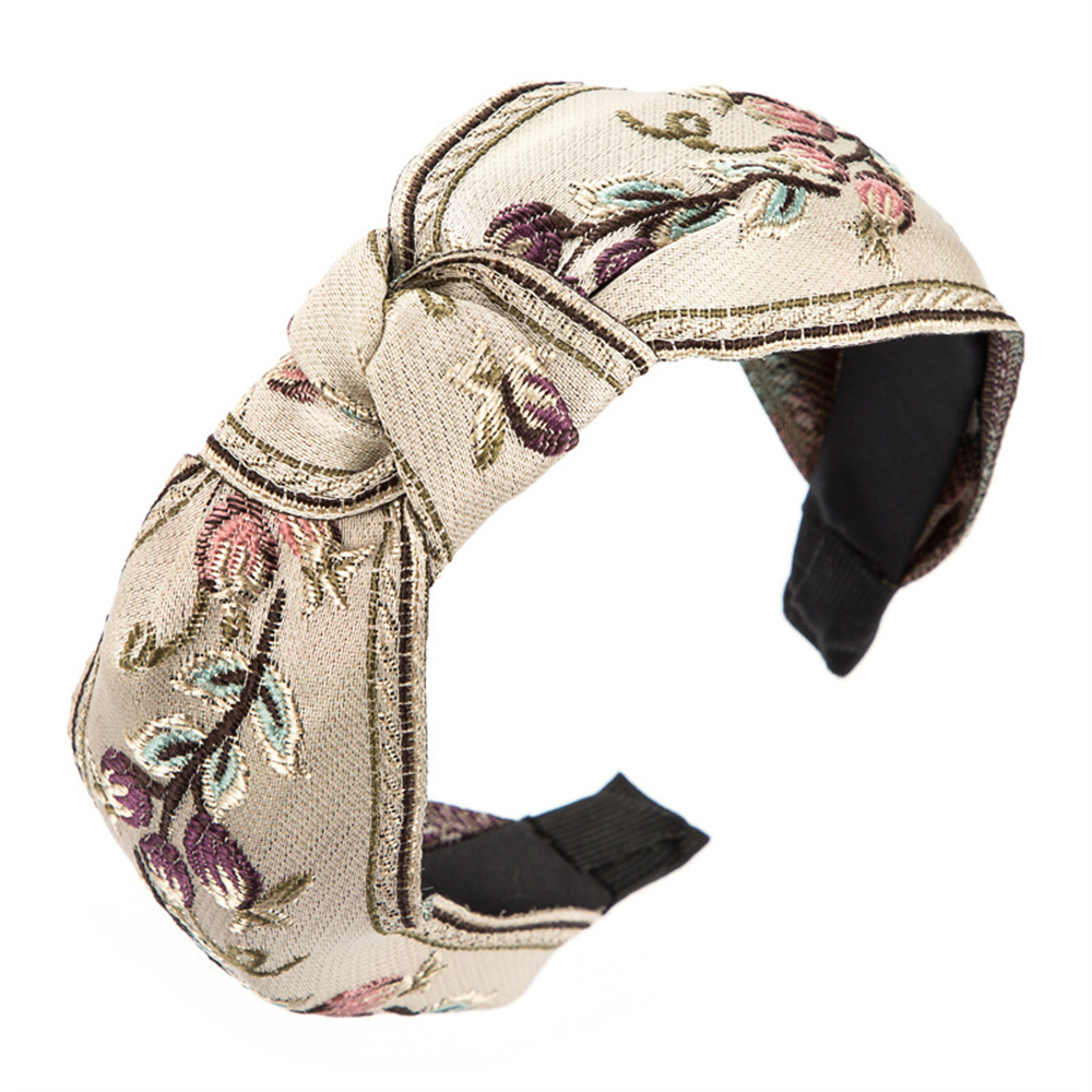 New Retro Knotted Headband For - đánh giá và giá Embroidery Knot