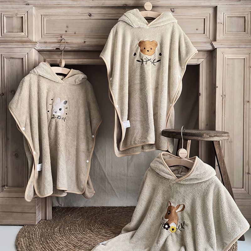 Children's Coral Fleece Cloaks - đánh giá và giá Embroidery Towel