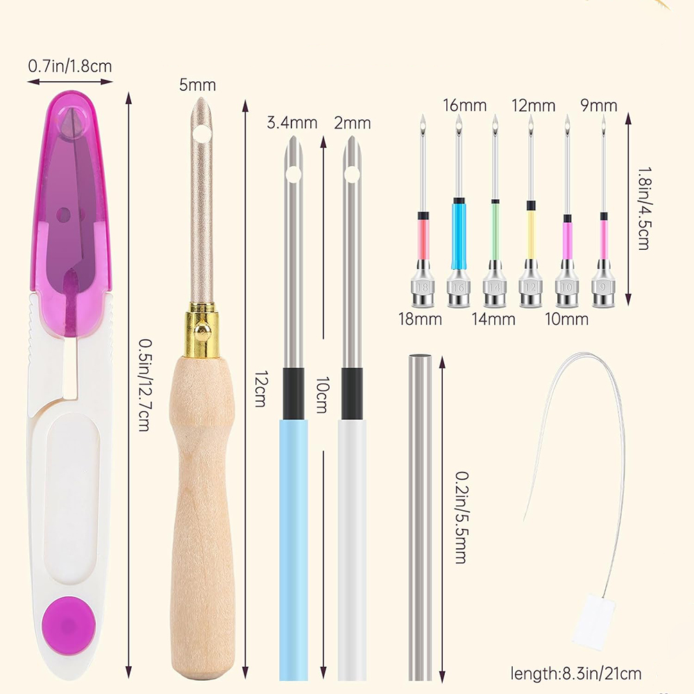 13Pcs Punch Needle Kit Adjusta - đánh giá và giá Embroidery Backpack Kit