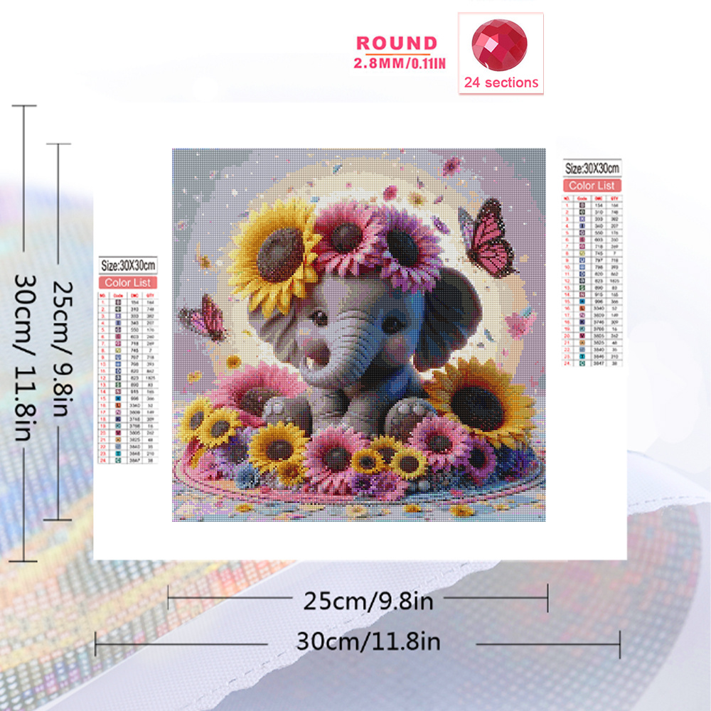 Evershine Elephant Diamond Pai - đánh giá và giá Embroidery Backpack Kit