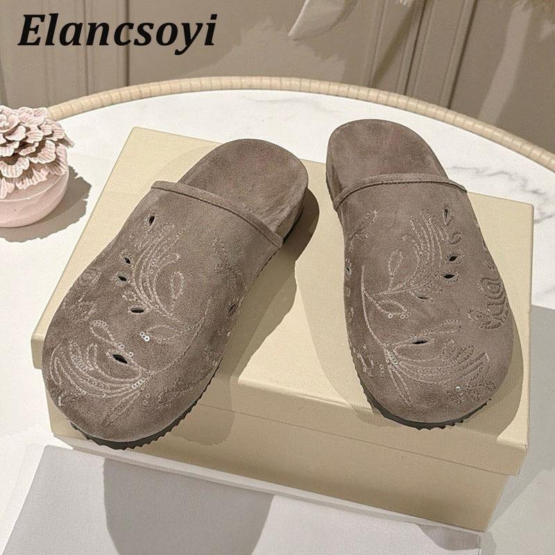 Lazy Mules Shoes Women's Embro - đánh giá và giá Embroidery Outfit