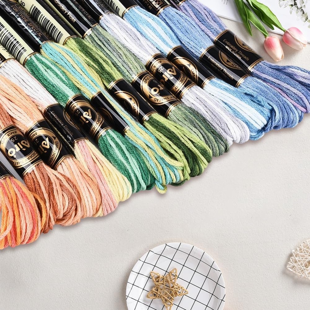 12 Skeins 105 Yards Cross Stit - đánh giá và giá Embroidery Thread