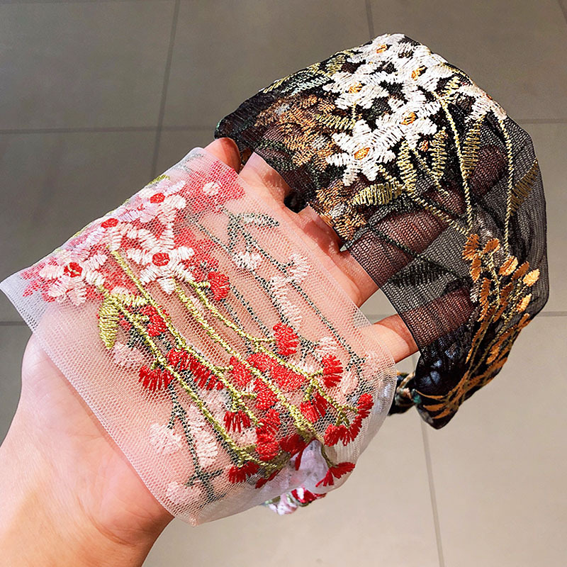 Nữ Dân Tộc Hairbands Thun Thêu - đánh giá và giá Embroidery Knot