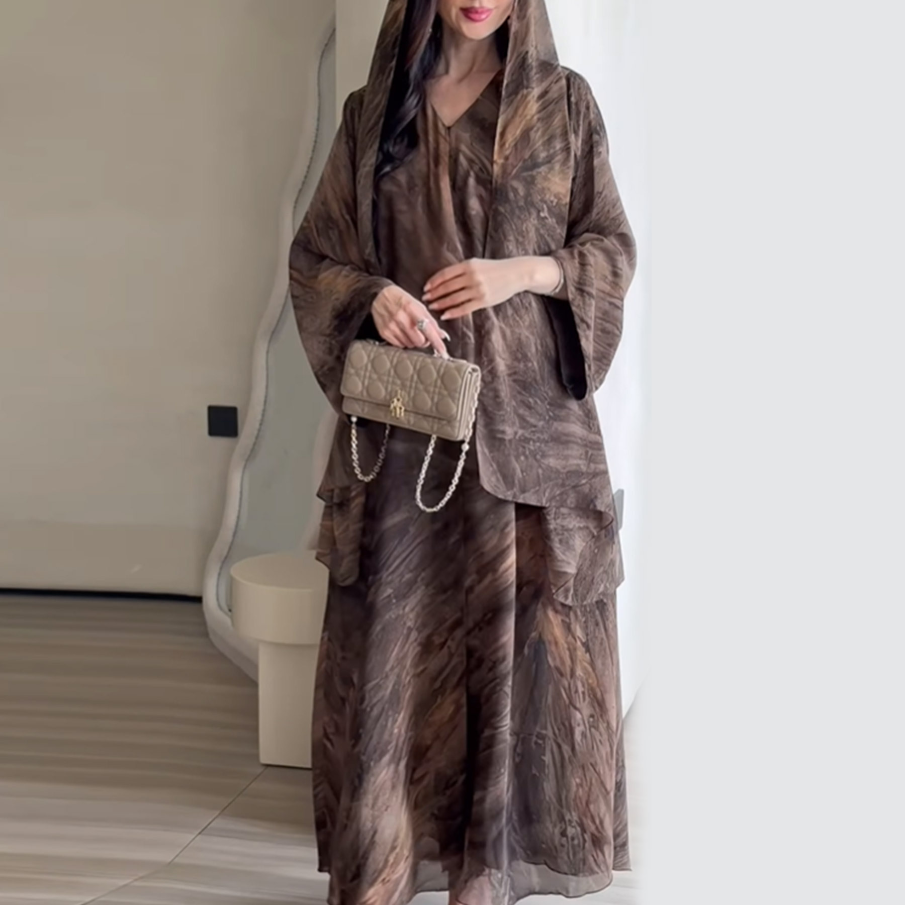 Scarf Women Dress Abaya Cardig - đánh giá và giá Embroidery Arabic
