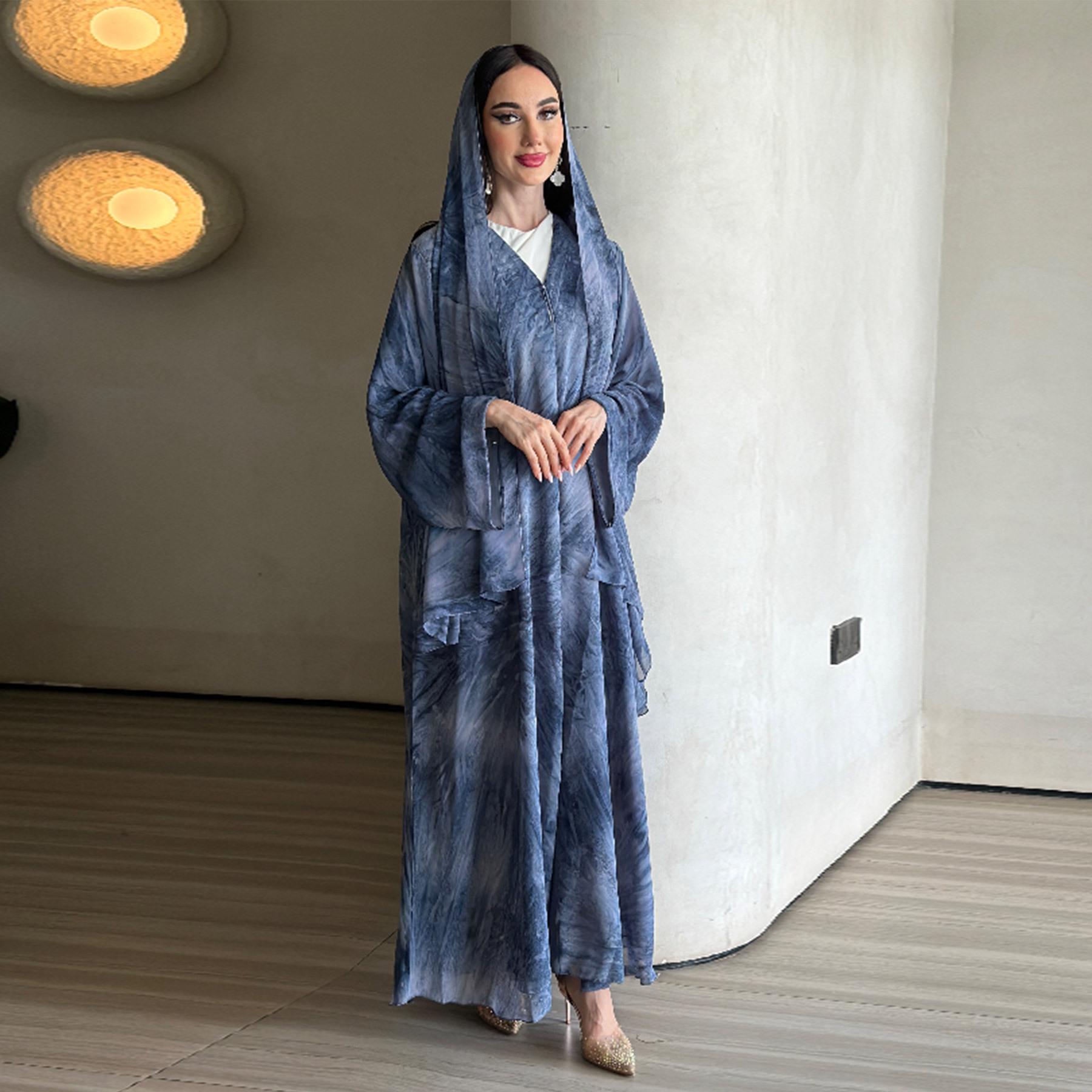 Scarf Women Dress Abaya Cardig - đánh giá và giá Embroidery Arabic