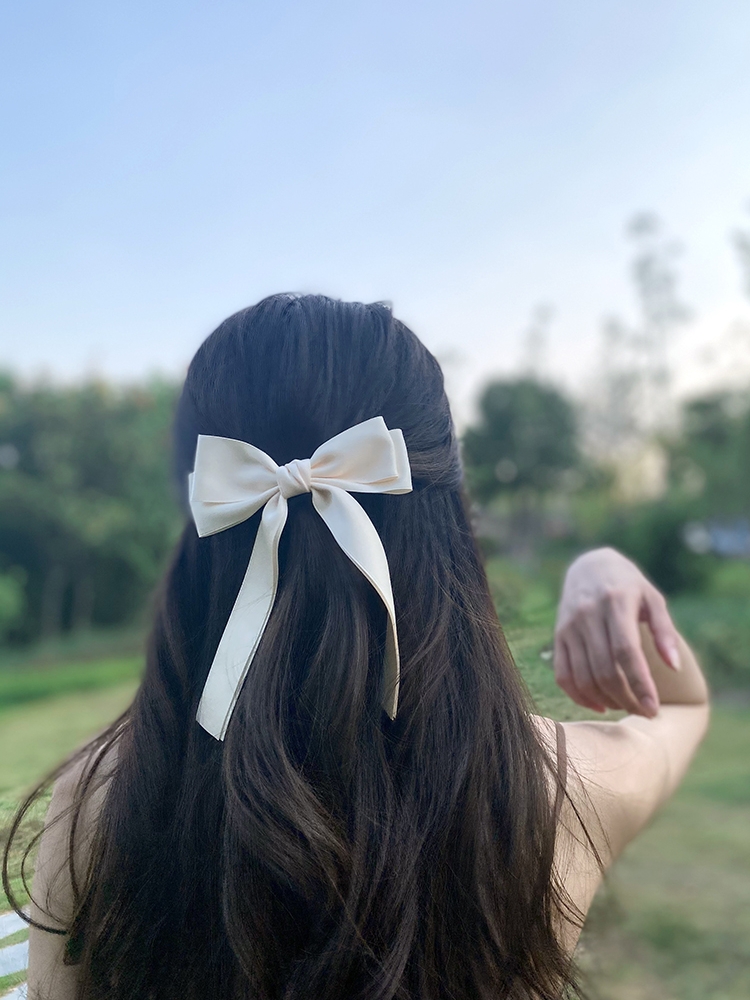 Korea Elegant Long Ribbon Bow  - đánh giá và giá Embroidery Knot