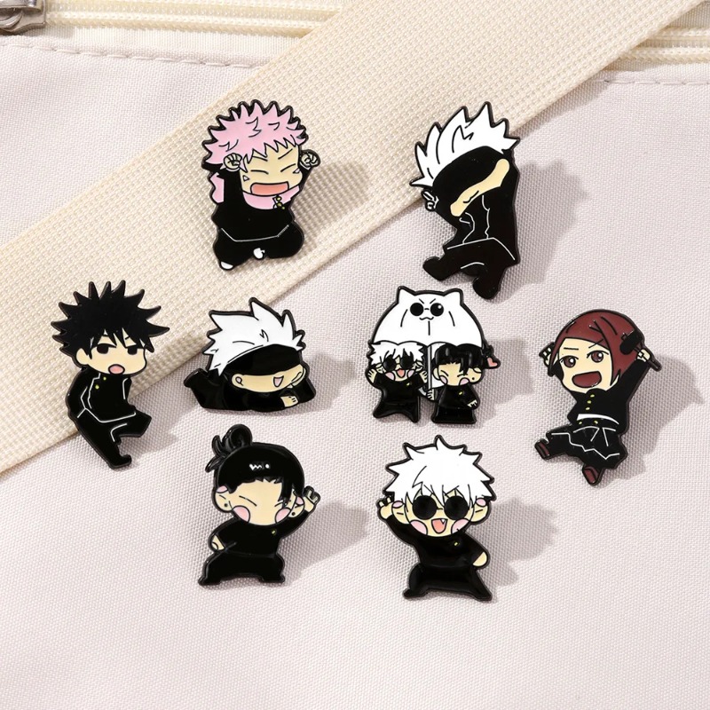 8pcs Anime Itadori Yuji Enamel - đánh giá và giá Embroidery Outfit