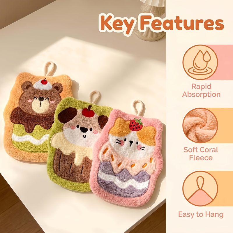 Cure Cake Animal Wiping Towel  - đánh giá và giá Embroidery Towel