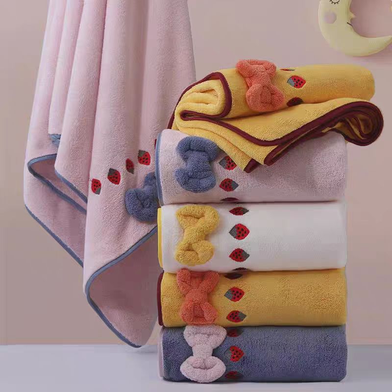 310g New coral fleece strawber - đánh giá và giá Embroidery Towel