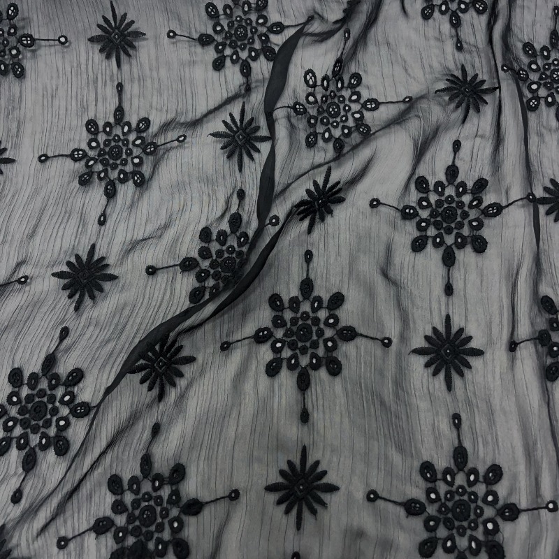 Black Semi Transparent Hollow  - đánh giá và giá Embroidery Knot