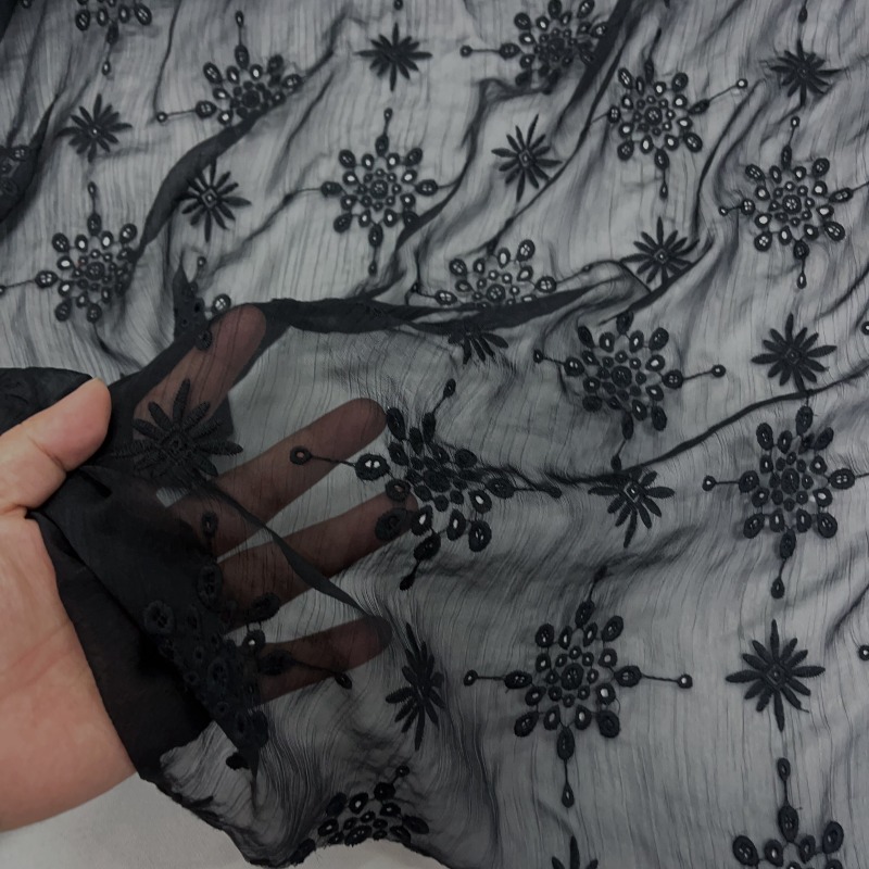 Black Semi Transparent Hollow  - đánh giá và giá Embroidery Knot