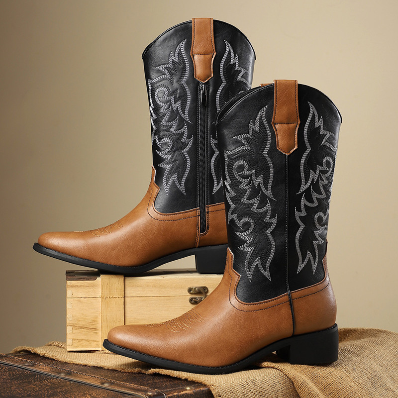 NEW Men High Boots Embroidery  - đánh giá và giá Embroidery Thread