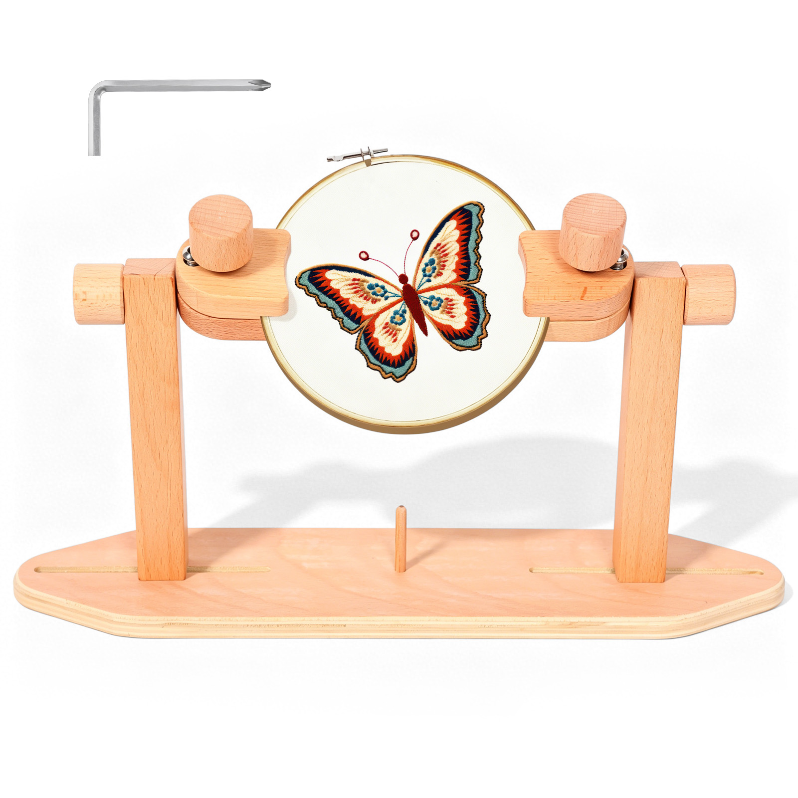 Wooden Embroidery Hoop Stand A - đánh giá và giá Stitch Marker Ring