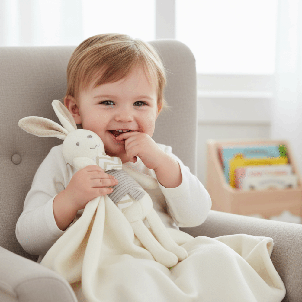 Square Shape Baby Rabbit Comfo - đánh giá và giá Embroidery Towel