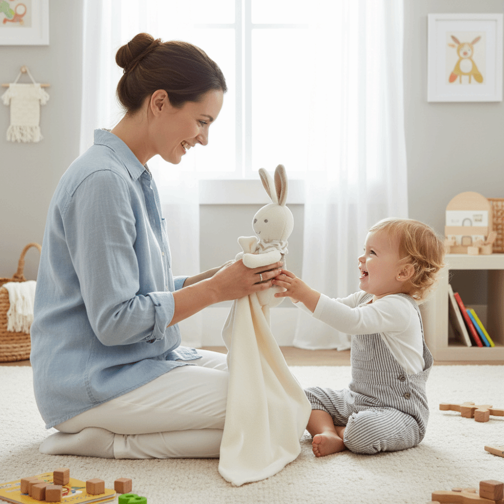 Square Shape Baby Rabbit Comfo - đánh giá và giá Embroidery Towel