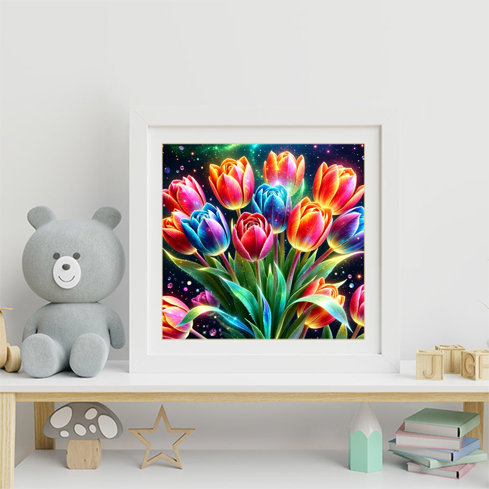 Diamond Mosaic Tulip Flower Su - đánh giá và giá Embroidery Daisy